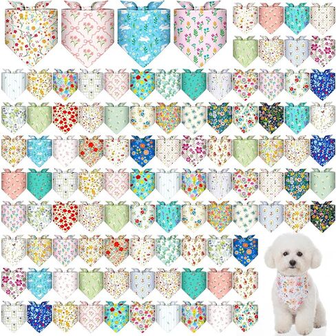 120 Pcs Halloween Dog Bandanas Bulk Pumpkin Ghosts Skeleton Pet Bandanas Dog Handkerchiefs Halloween Scarf Bibs Triangle Bibs Adjustable Kerchief Pet Grooming Costume Accessories in Saudi Arabia