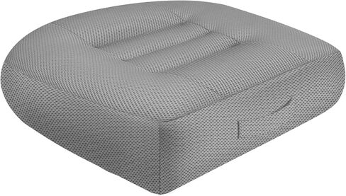 15.7x15.7 inch Adjustable Thickness Universal Booster seat Cushion Portable Design Breathable mesh Design Improve Vision Improve Sitting Posture Stress Relief Driving Office Family Outdoor-Black in Kuwait