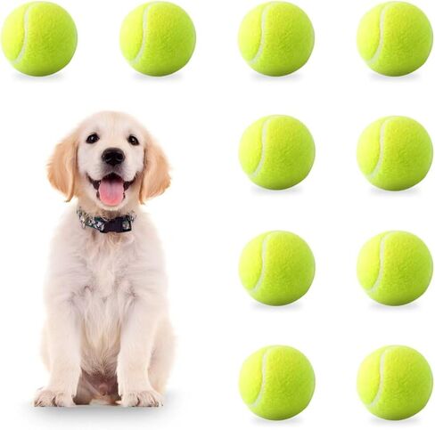 Mini Tennis Balls, 10 Pack Dog Tennis Balls, 2-inch Small Tennis Ball for Dogs to Play with, Suitable for Small Dogs, Compatible with 2-inch Dog Ball Automatic Launcher in Kuwait