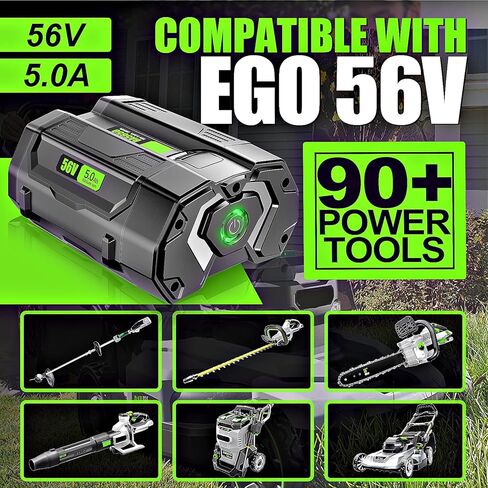 بطارية بديلة 56 فولت 5.0 أمبير في الساعة لبطارية EGO 56 فولت BA2800 BA4200، متوافقة مع أداة EGO Power+ اللاسلكية in Kuwait