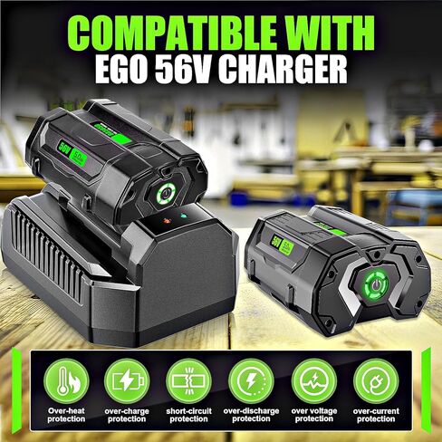 بطارية بديلة 56 فولت 5.0 أمبير في الساعة لبطارية EGO 56 فولت BA2800 BA4200، متوافقة مع أداة EGO Power+ اللاسلكية in Kuwait