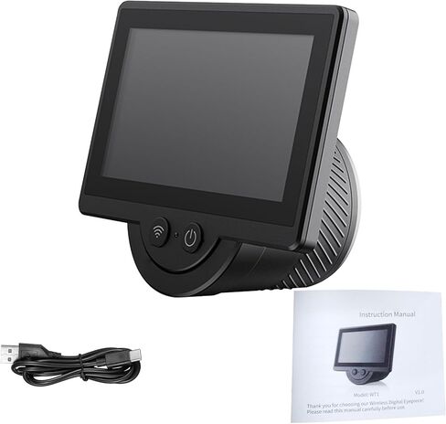 عدسة EBTOOLS WiFi الإلكترونية، شاشة 4.3 بوصة 1080P HD كاميرا تلسكوب مع تصوير في الوقت الحقيقي للتصوير الفلكي ومراقبة المجهر التلسكوب in Saudi Arabia