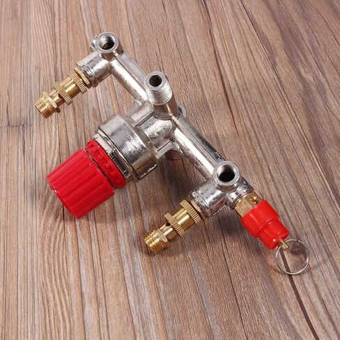 Double Outlet Tube Alloy 13 X 9 X 8 Air Compressor Manifold Air Compressor Regulator Air Compressor Pressure Control Switch Air Compressor Parts in Saudi Arabia