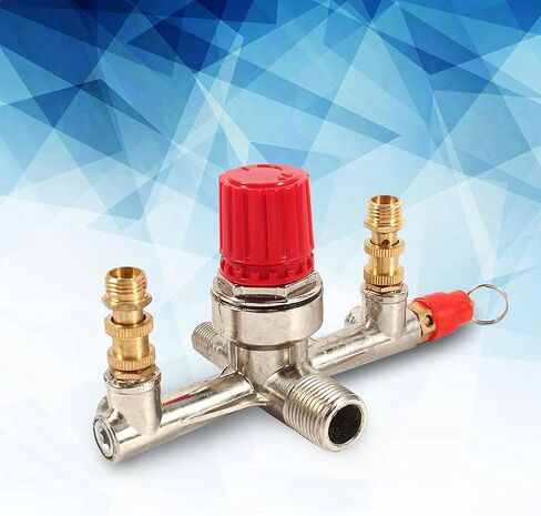 Double Outlet Tube Alloy 13 X 9 X 8 Air Compressor Manifold Air Compressor Regulator Air Compressor Pressure Control Switch Air Compressor Parts in Saudi Arabia