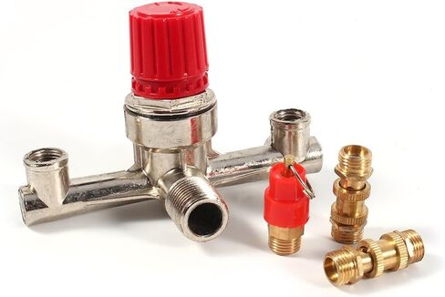 Double Outlet Tube Alloy 13 X 9 X 8 Air Compressor Manifold Air Compressor Regulator Air Compressor Pressure Control Switch Air Compressor Parts in Saudi Arabia