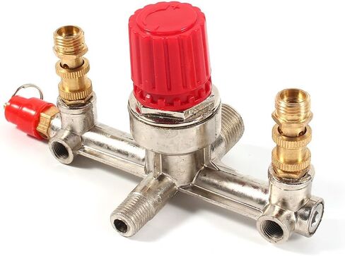 Double Outlet Tube Alloy 13 X 9 X 8 Air Compressor Manifold Air Compressor Regulator Air Compressor Pressure Control Switch Air Compressor Parts in Saudi Arabia