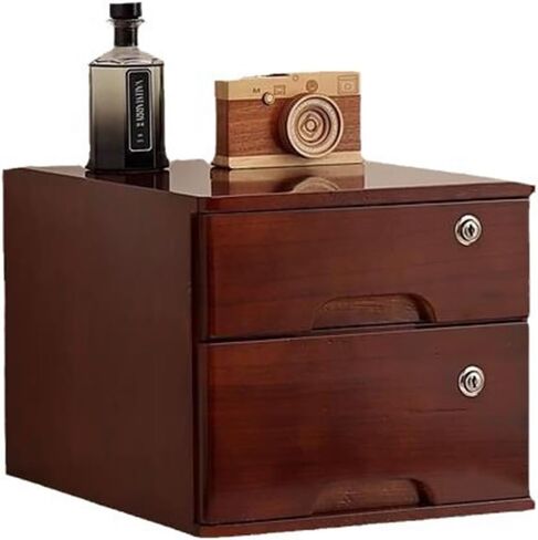 خزانة ملف سطح المكتب - مع قفل خزانة الملفات المسطحة تخزين الخشب الصلب مربع سطح المكتب خزانة خزانة خشبية/خزانة تخزين سطح المكتب/خزانة البيانات 1/2/3/4 الطبقة (Q1،4 الدرج) in Kuwait