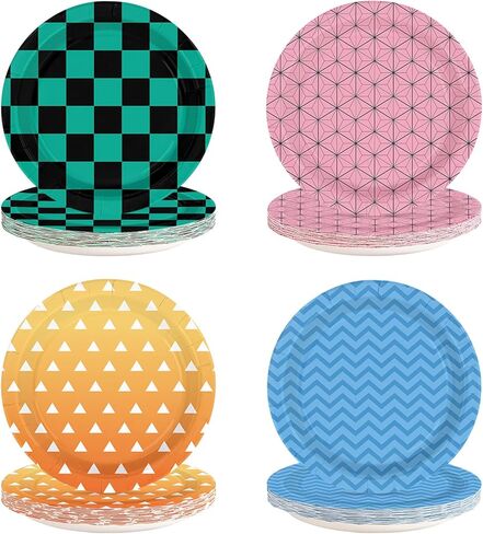 60Pcs Building Birthday Party Paper Plates 7 Inch Disposable Heavy Duty Yellow Character Face Block Plates Cartoon Building Party Decorations Favors for Kids Baby Shower Games Birthday Party Supplies in Kuwait