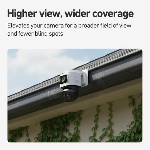 Holicfun Gutter Mount لـ Eufy PoE Bullet-PTZ Cam S4 وeufyCam S4، سبائك الألومنيوم، بدون تركيب مثقاب in Saudi Arabia