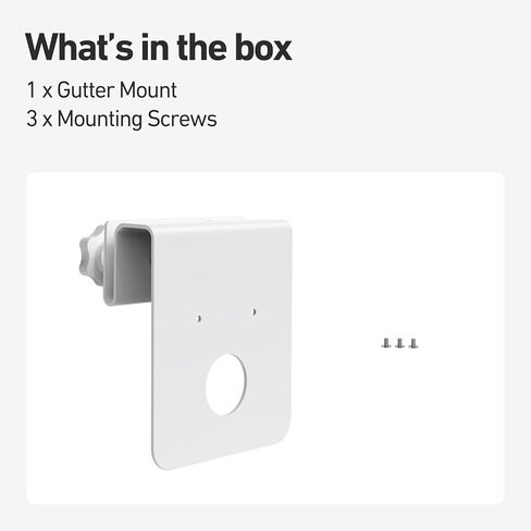 Holicfun Gutter Mount لـ Eufy PoE Bullet-PTZ Cam S4 وeufyCam S4، سبائك الألومنيوم، بدون تركيب مثقاب in Saudi Arabia