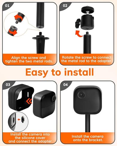 Adjustable Ground Stake Mount for Blink Outdoor 4 Security Camera,with Weatherproof Silicone Cover in Kuwait