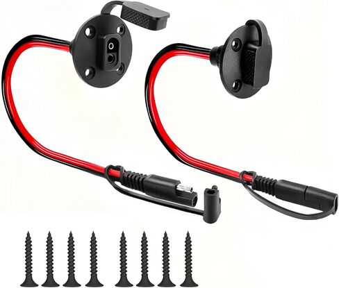 2-Pack SAE Quick Connect Harness ，1FT 12AWG Waterproof SAE Extension Cord Connector Plug ，for Automotive/Solar/Battery Chargers in Kuwait