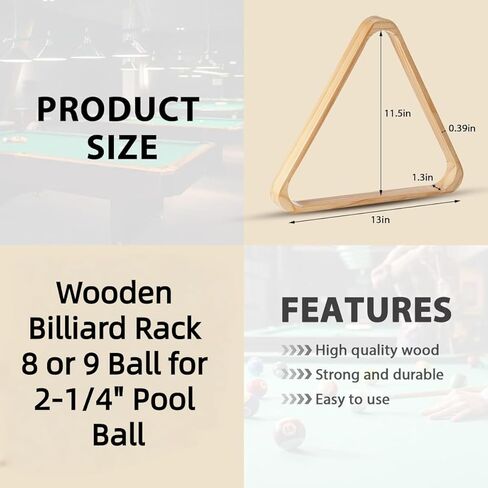 15pcs Pool Table Accessories Set, 2-1/4 Wooden American Tripod, with Billiards Club Repair Tool,Pool Table Specific Brush﻿ in Saudi Arabia