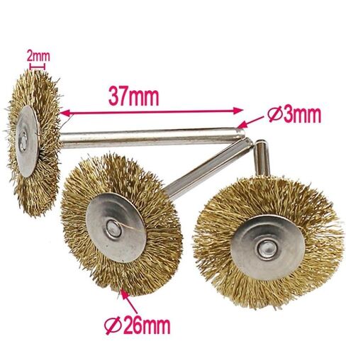 9pcs Copper Wire Brushes Metal Brush Rust Removing Brush Polishing Brush for Rotary Grinder Tool in Saudi Arabia
