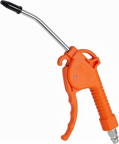 Industrial air blow gun with angled nozzle Handle-style design, 1/4-inch inlet 8 bar pressure rating Pneumatic compressor accessory tool Dust removal and cleaning gun in Kuwait