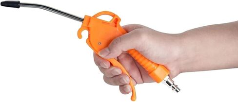 Industrial air blow gun with angled nozzle Handle-style design, 1/4-inch inlet 8 bar pressure rating Pneumatic compressor accessory tool Dust removal and cleaning gun in Kuwait