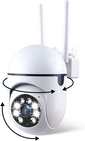 2025 Upgraded Security Camera for Home Indoor,Pan/Tilt Panorama HD Camera with Color Night Vision,Motion Detection,Two-Way Audio 24/7 Recording for Home Security Baby/Pet Monitor,No Trace Install (2) in Saudi Arabia