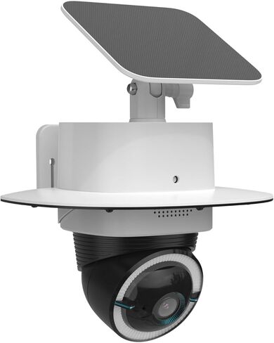 غطاء Holicfun Rain & Sun Shield مع لوحة شمسية قابلة للتعديل لكاميرا Eufy 4G LTE S330 in Kuwait