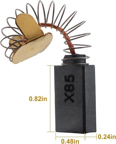 مجموعة فرش الكربون لـ 1619X01351،1619X08020،1619X07410،2610320391، منشار بديل لفرش الكربون مناسب لـ Skil HD77-S77 CIR SAW (عبوتان) in Kuwait