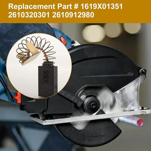 مجموعة فرش الكربون لـ 1619X01351،1619X08020،1619X07410،2610320391، منشار بديل لفرش الكربون مناسب لـ Skil HD77-S77 CIR SAW (عبوتان) in Kuwait
