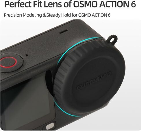 غطاء عدسة لـ DJI Osmo Action 6، غطاء عدسة من السيليكون واقي عدسة لملحقات DJI Osmo Action 6 in Saudi Arabia