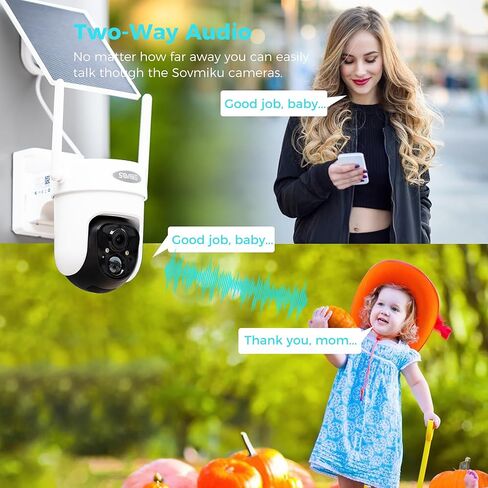 كاميرا Vicohome 2K AI تعمل بالطاقة الشمسية وجرس باب فيديو خارجي، كاميرا تعمل بالبطارية، رؤية ليلية، صوت ثنائي الاتجاه، كشف الحركة، سهلة الإعداد، صفارة إنذار مسموعة، سياسة استبدال لمدة 180 يومًا in Kuwait