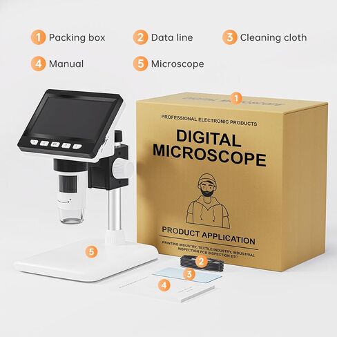 Multifunctional Digital Microscope for Electronics Repair Plant Study and Educational Use with 1080P Resolution Soldering Microscope in Saudi Arabia