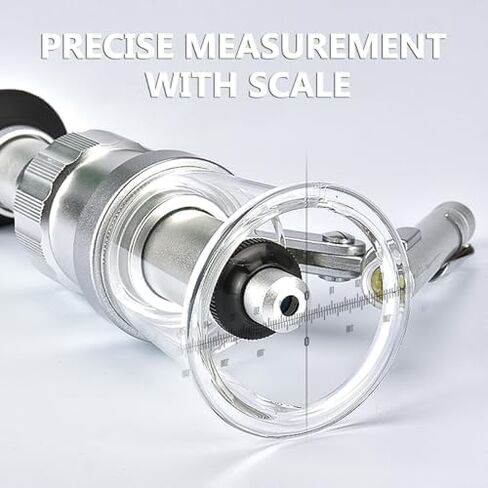 Handheld Digital Microscope with Scale, LED Penlight, 20x-100x Magnification, Perfect for Printing, Textiles, Electronics, Identification, and More in Saudi Arabia