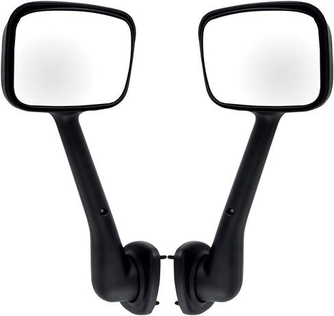 Truck Hood and Door Mirrors Lens for 2003-2017 Freightliner M2 100 106 112 114SD - Rearview Glasses, Upper and Smaller Wide Angle Mirrors, Heated Black Housing in Saudi Arabia
