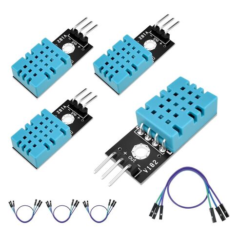 4pcs DHT22/AM2302 وحدة استشعار رطوبة درجة الحرارة الرقمية مع الكبل ، نطاق درجة الحرارة -40 ~ 80 ℃ (± 0.5 ℃) ، الرطوبة 0 ~ 100 ٪ RH (± 2 ٪) للممارسة الإلكترونية A -rduino ، استبدال SHT11 SHT15 in Kuwait