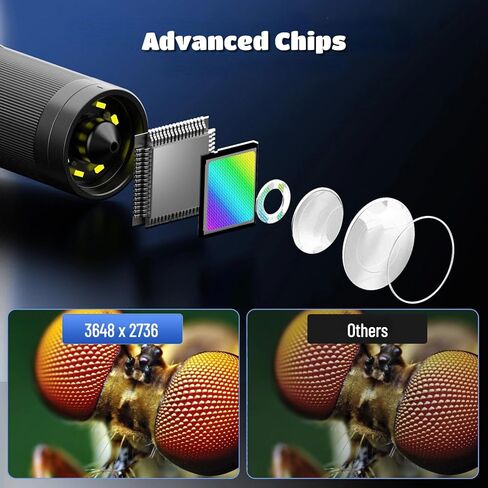 مجهر رقمي Jectse مقاس 4.3 بوصة، تكبير 1000X وشاشة HD 1080P مع كاميرا 10 ميجابكسل، 8 مصابيح LED لفحص المجوهرات وإصلاح لحام ثنائي الفينيل متعدد الكلور in Kuwait
