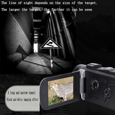 Jiawu Video Camera Camcorder, Digital Camera Recorder with with Infrared Night Vision, Full HD 1080P 24MP 3.0 Inch 270 Degree Rotation LCD 18X Digital Zoom Camcorder (Silver Gray) in Saudi Arabia