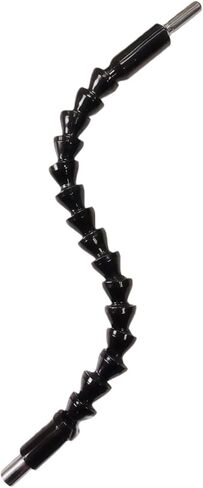 1pc Hex Shank Drill Bit Extension Bar Flexible Metal Bendable Plastic Coiled Cable with 1/4" Inner Hex Head, Black Electric Screwdriver Accessory for Tight Spaces & Corner Work in Saudi Arabia