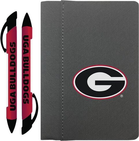Greeting Pen Georgia Bulldogs Gift Set - 2 Pocket Notebooks and 4 Translucent Pens (2604) in Saudi Arabia
