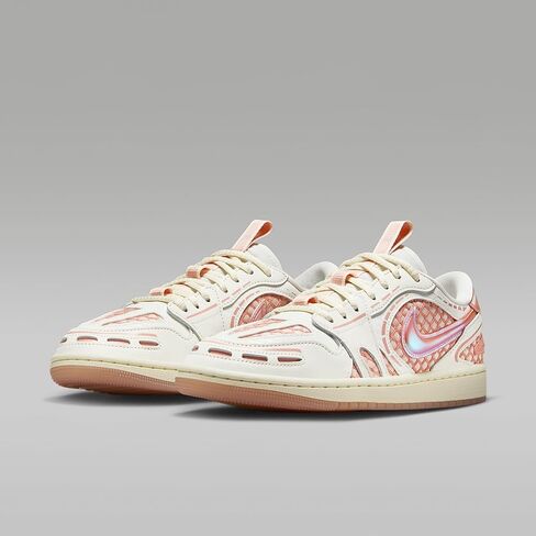 Air Jordan 1 طريقة منخفضة لصنع الأحذية النسائية (شراع/حليب جوز الهند/مرجان مغسول/جذر الفوة الفاتح) in Saudi Arabia