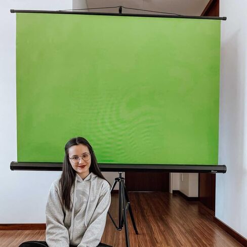 Arozzi شاشة خضراء فائقة الاتساع مقاس 63 بوصة × 62 بوصة خلفية شاشة خضراء محمولة قابلة للطي ومقاومة للتجاعيد للتصوير الفوتوغرافي والفيديو قابلة للطي in Kuwait
