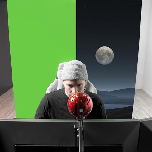 Arozzi شاشة خضراء فائقة الاتساع مقاس 63 بوصة × 62 بوصة خلفية شاشة خضراء محمولة قابلة للطي ومقاومة للتجاعيد للتصوير الفوتوغرافي والفيديو قابلة للطي in Kuwait