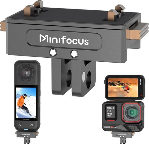 حقيبة ظهر مغناطيسية من MINIFOCUS مزودة بمشبك يدور 360 درجة وتعديل 180 درجة لأعلى/لأسفل محول كاميرا الحركة لـ GoPro Hero 13/12/11/10/9 MAX، DJI Osmo Nano Action 3/4/5 Pro/6، Insta360 X5/X4/X3/Ace Pro 2 in Kuwait