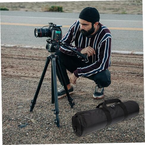 كيسانجل حقيبة حمل ثلاثية القوائم مع بطانة سميكة 65 سم × 13 سم، حامل خفيف وحقيبة تخزين بحامل ميكروفون للتصوير الفوتوغرافي في الهواء الطلق ومعدات السفر in Saudi Arabia