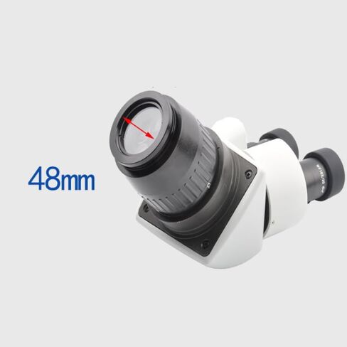 Barlow Objective Lens, 1X Barlow Lens for Stereo Microscope, Microscope Accessories M48*0.75 Barlow Objective Len in Saudi Arabia