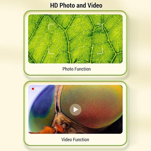 مجهر رقمي 1000X مجهر محمول مع شاشة ملونة 2.0 بوصة وعدسة HD لمراقبة الأشياء أثناء السفر والاستخدام المنزلي بني داكن in Kuwait