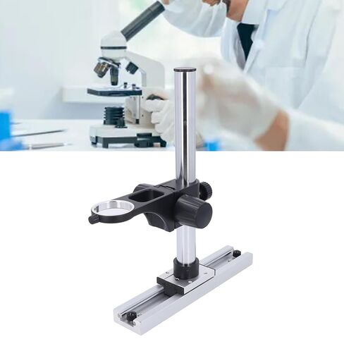 Hilitand المجهر الشريحة السكك الحديدية المسار حامل حامل ل شريحة المجهر السكك الحديدية المسار 32 مللي متر قطرها 300 مللي متر الارتفاع لمختبر الكاميرا in Kuwait