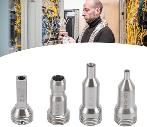 FTVOGUE Fiber Optic End Face Detector Tip Optical Fiber Connector Cleaning Kit with SC FC ST LC Male and Female Tips for Preparation Testing in Saudi Arabia