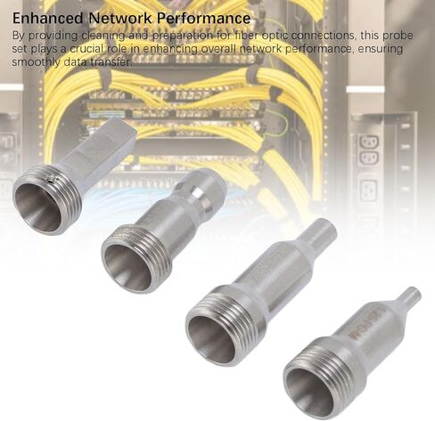 FTVOGUE Fiber Optic End Face Detector Tip Optical Fiber Connector Cleaning Kit with SC FC ST LC Male and Female Tips for Preparation Testing in Saudi Arabia