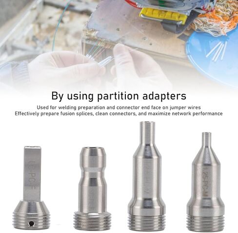 FTVOGUE Fiber Optic End Face Detector Tip Optical Fiber Connector Cleaning Kit with SC FC ST LC Male and Female Tips for Preparation Testing in Saudi Arabia