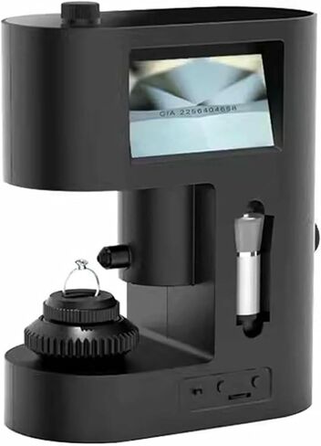 عارض النقش الماسي، مجهر رمز الخصر الماسي 30-200X مع شاشة عرض مزدوجة/إضاءة LED in Kuwait