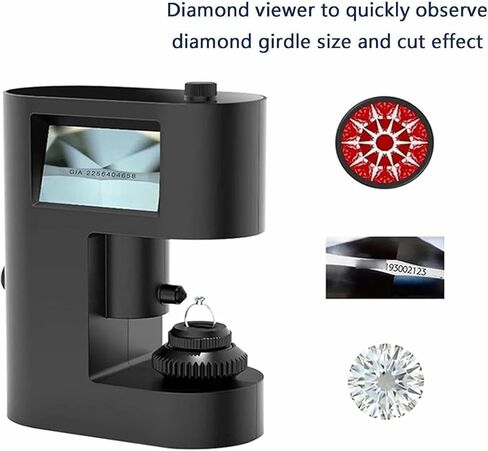 عارض النقش الماسي، مجهر رمز الخصر الماسي 30-200X مع شاشة عرض مزدوجة/إضاءة LED in Kuwait