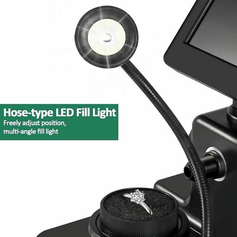 عارض حزام الماس الرقمي، مجهر حزام الماس، مجهر رقمي LCD 4.3 بوصة، مجموعة مجهر بيولوجي لفحص المجوهرات، معالجة الماس in Kuwait