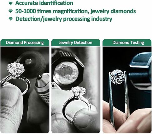 عارض حزام الماس الرقمي، مجهر حزام الماس، مجهر رقمي LCD 4.3 بوصة، مجموعة مجهر بيولوجي لفحص المجوهرات، معالجة الماس in Kuwait