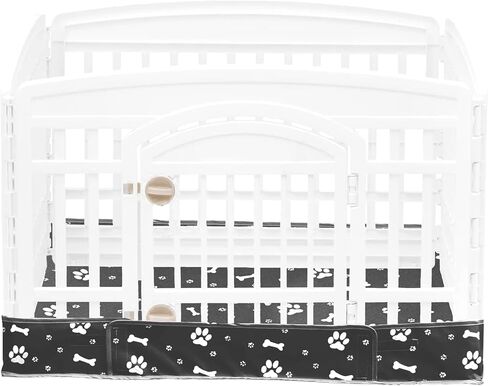 تناسب اللوحة السفلية للعب دولة Dog Playpen لـ 36 بوصة 4 ألواح تمرين Pet Playpen ، و Pad Dog Crate Pad ، وتصميم الطائر والحلقة (ملاحظة: Playpen غير مدرجة). (أوراق بيضاء) in Kuwait